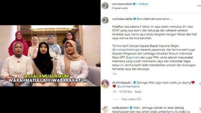 Cut Intan Nabila Tegaskan Lanjutkan Proses Hukum KDRT Terhadap Armor Toreador: Maafkan Saya Menutup-nutupinya