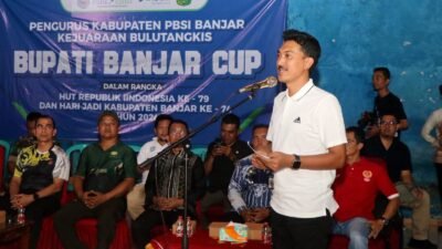 Kejuaraan Bulutangkis Bupati Banjar Cup 2024 Resmi Dimulai, Diikuti 104 Peserta